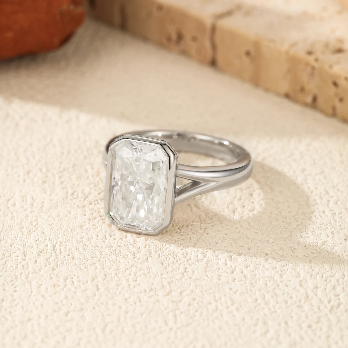 Solitário Kim Radiant Moissanite 4,5 CT