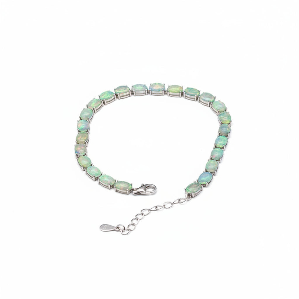 Pulseira Mystic Opala Natural em Prata 925