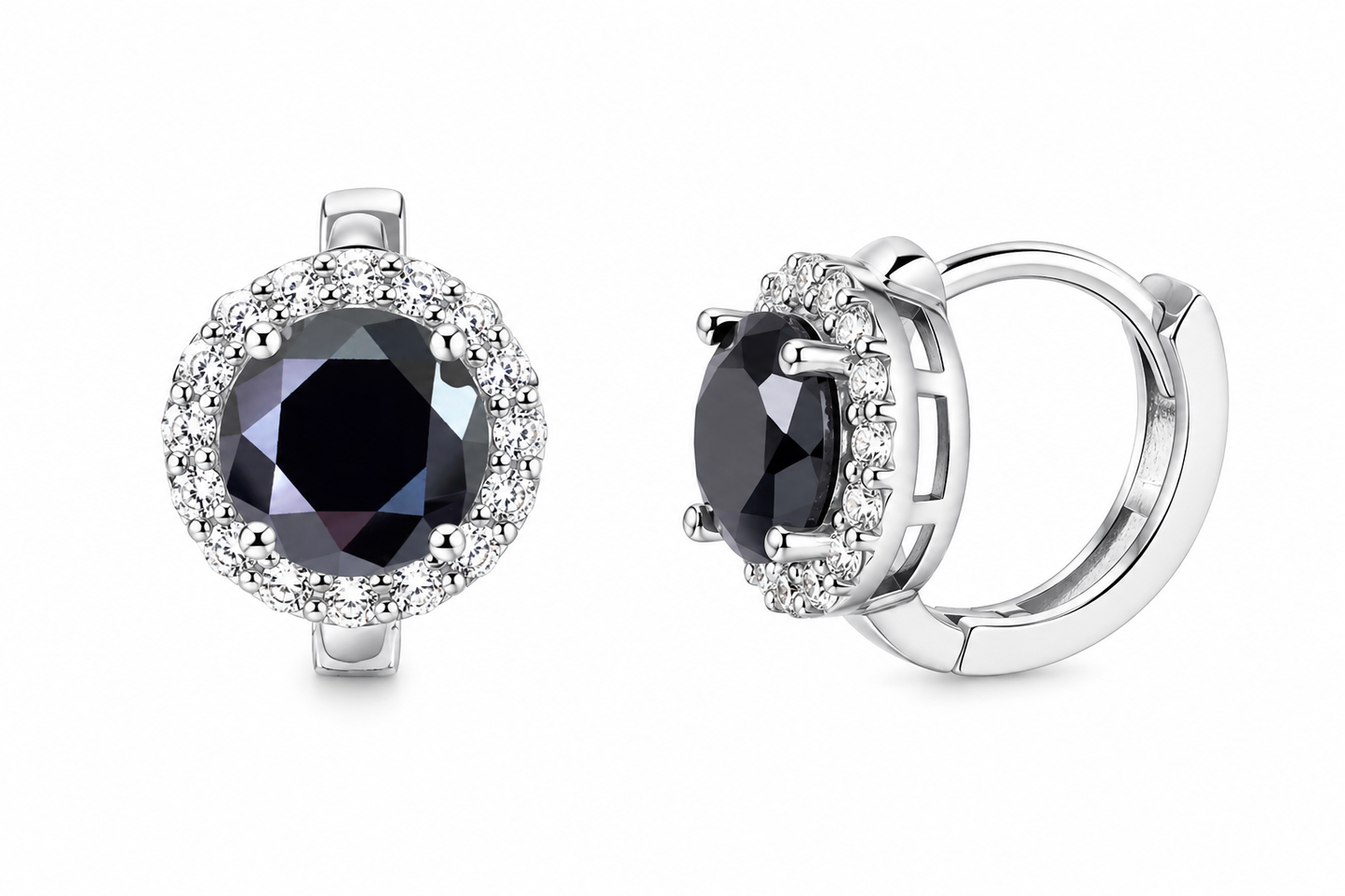 Argola Luxury Moissanite e Prata 925