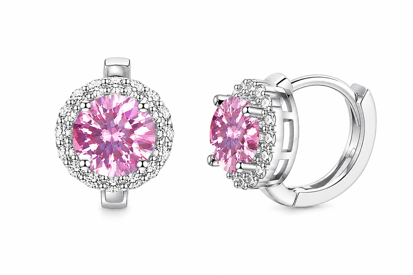 Argola Luxury Moissanite e Prata 925