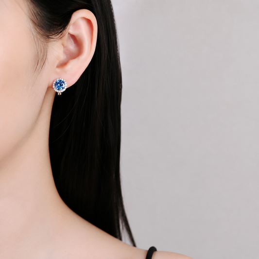 Argola Luxury Moissanite e Prata 925