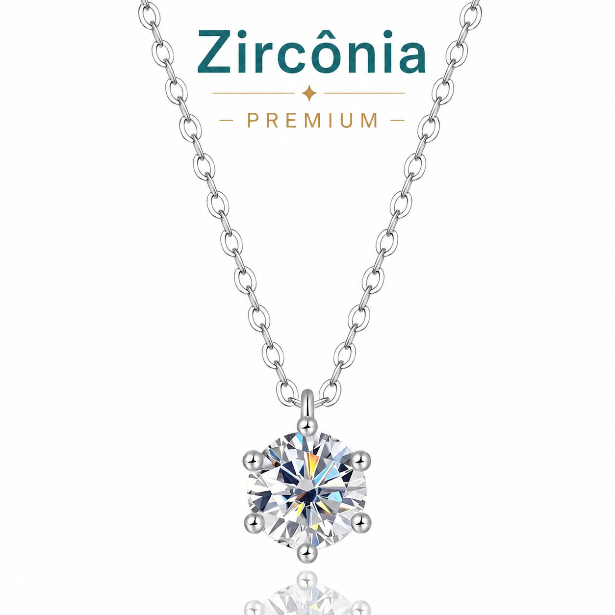 Colar Julia em Prata 925 e Zircônia Premium