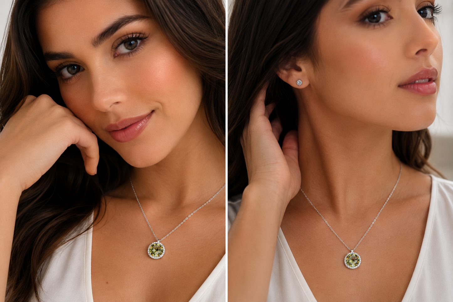 Colar Mandala em Prata 925 e Moissanite de 5CT