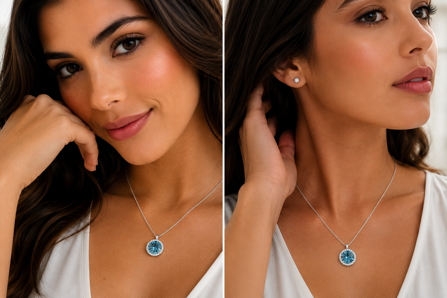 Colar Mandala em Prata 925 e Moissanite de 5CT