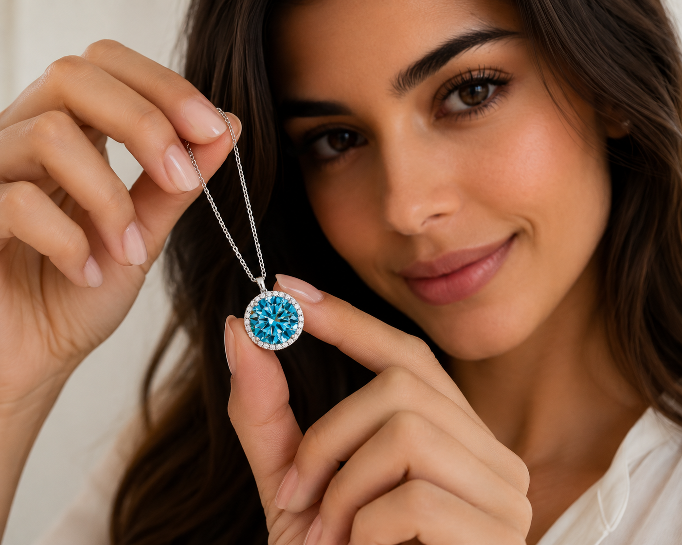 Colar Mandala em Prata 925 e Moissanite de 5CT