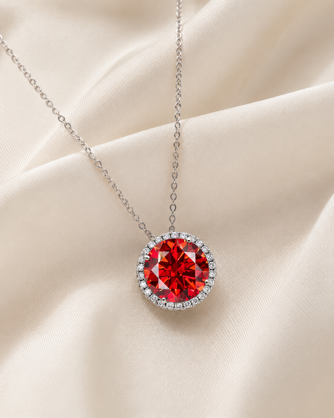 Colar Mandala em Prata 925 e Moissanite de 5CT