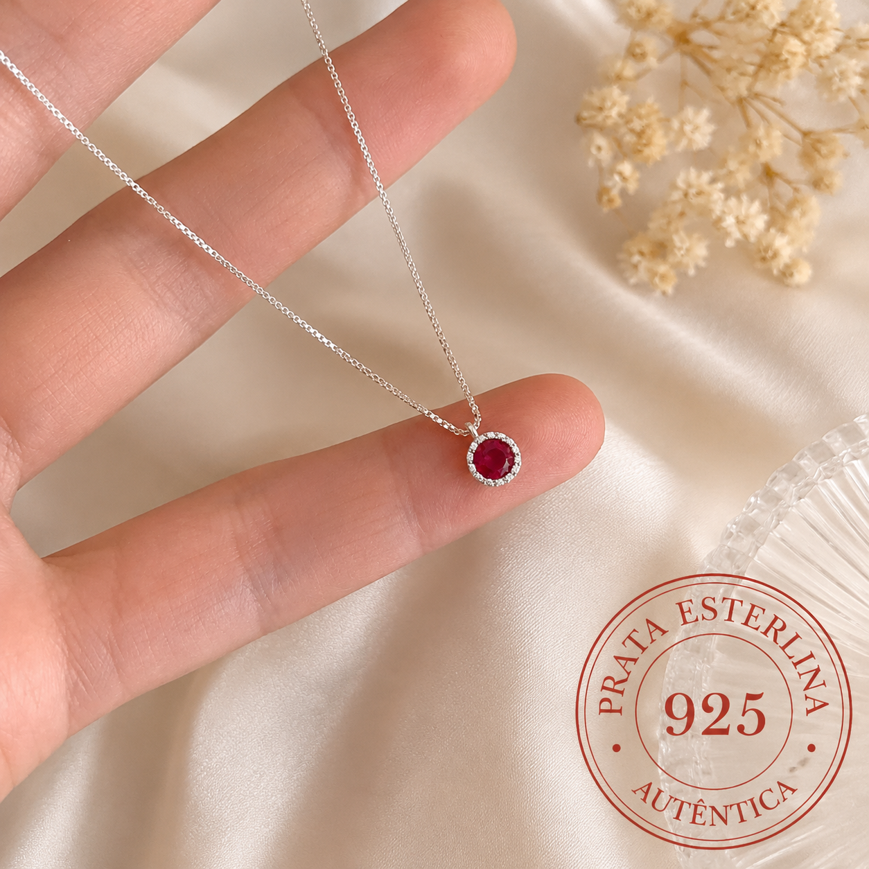 Colar Red Básico em Prata 925