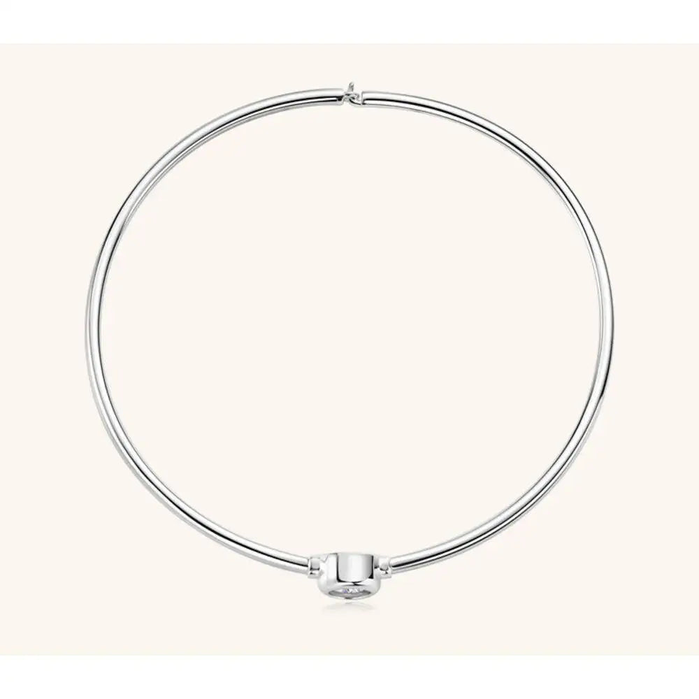 Pulseira Moissanite Cravação Inglesa Banho de Ouro 18k