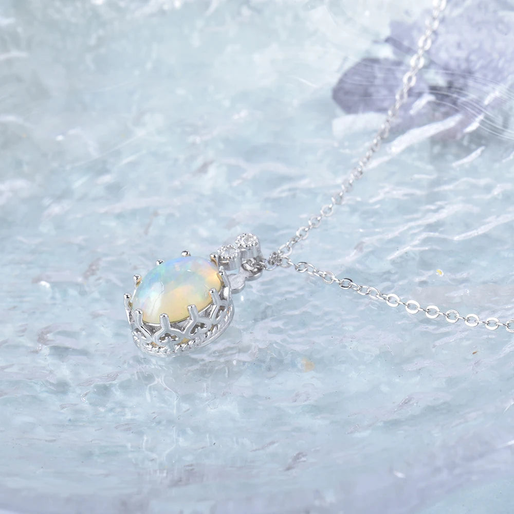 Colar Choker Fairy Opala e Prata 925