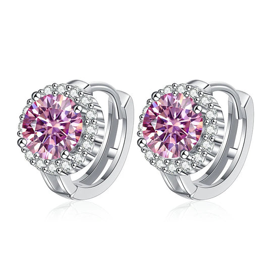 Argola Luxury Moissanite e Prata 925