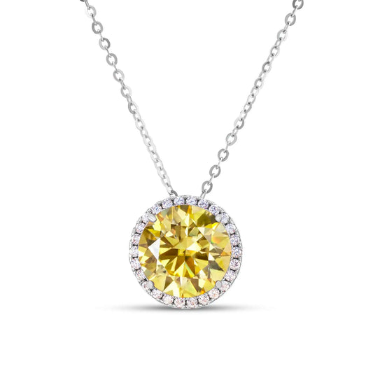 Colar Mandala em Prata 925 e Moissanite de 5CT