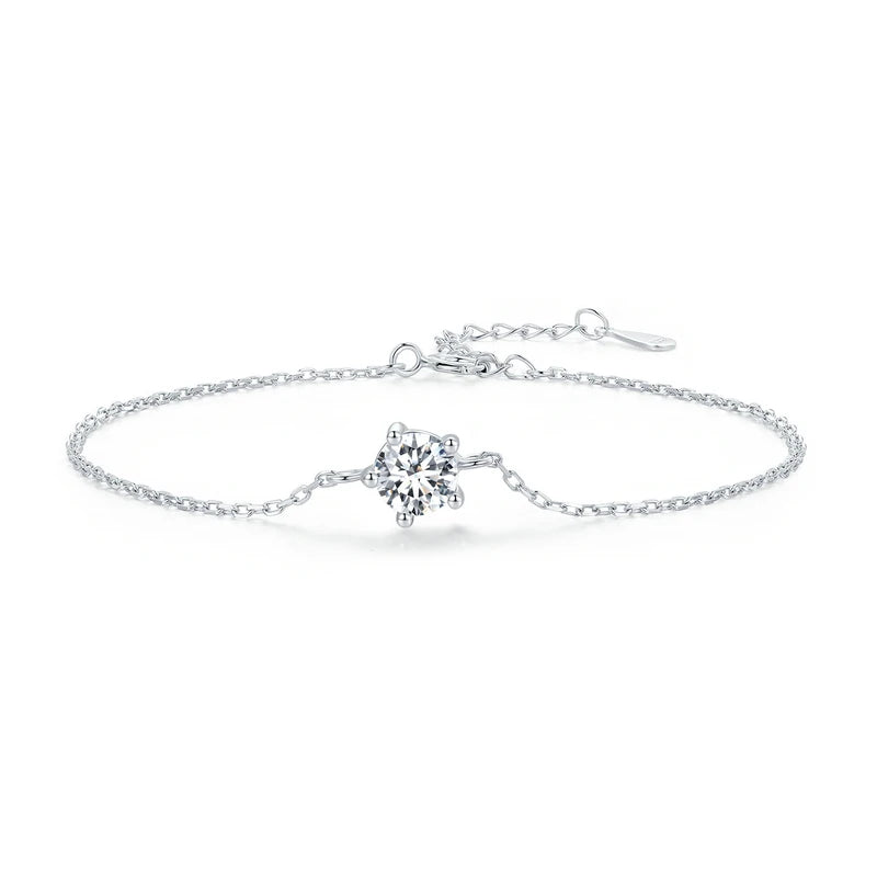 Pulseira Sophie em Prata 925 e Moissanite
