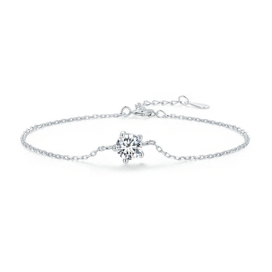 Pulseira Sophie em Prata 925 e Moissanite