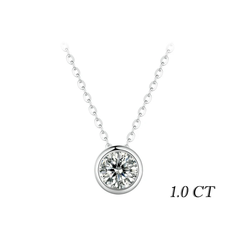 Colar Ponto de Luz Flower em Prata 925 e Moissanite