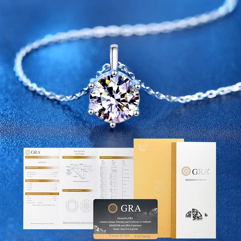 Colar Julia em Prata 925 e Moissanite