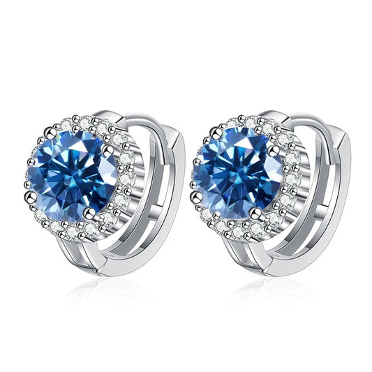 Argola Luxury Moissanite e Prata 925