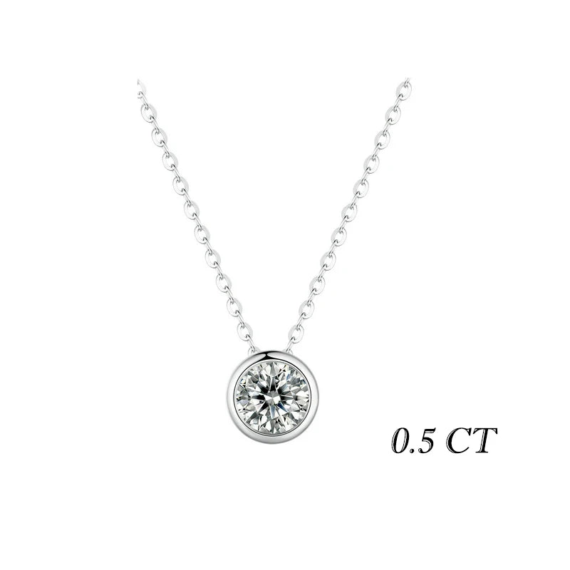 Colar Ponto de Luz Flower em Prata 925 e Moissanite