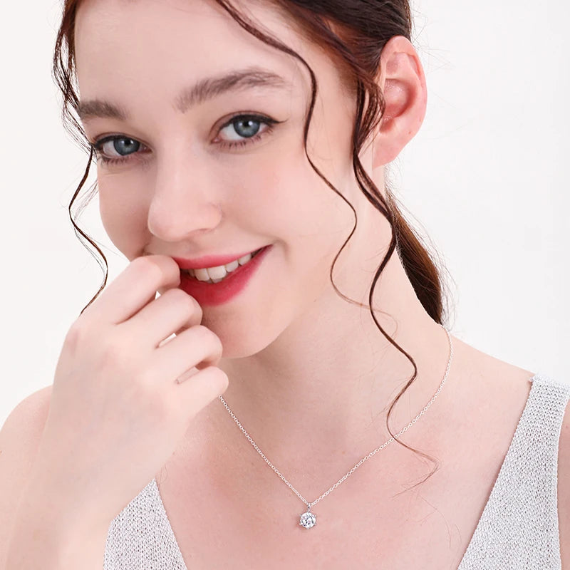 Colar Julia em Prata 925 e Moissanite