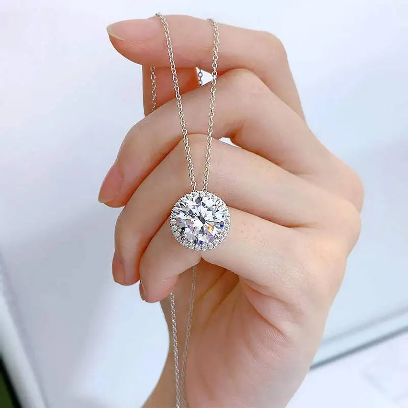 Colar Mandala em Prata 925 e Moissanite de 5CT