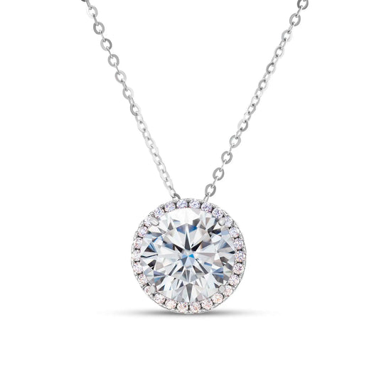 Colar Mandala em Prata 925 e Moissanite de 5CT